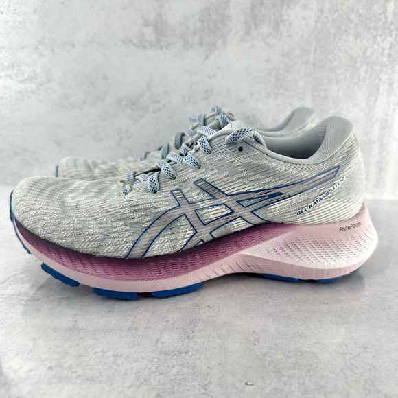 Asics Gel Kayano Lite 2 Womens 6.5 Running Shoes Gray Sneakers Gym Athletic - Picture 1 of 12